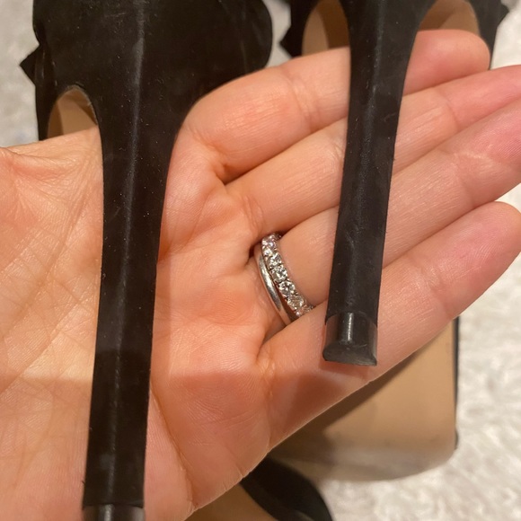 Gianvitto Rossi black fringe sandals, size 36/IS6 - Picture 8 of 9